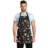 Eiffel Tower Floral Print Pattern Men's Apron-grizzshop