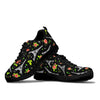 Eiffel Tower Floral Print Pattern Sneaker Shoes For Men Women-grizzshop