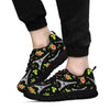 Eiffel Tower Floral Print Pattern Sneaker Shoes For Men Women-grizzshop