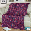 Eiffel Tower Heart Pattern Print Blanket-grizzshop