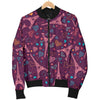 Eiffel Tower Heart Pattern Print Men's Bomber Jacket-grizzshop