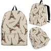 Eiffel Tower Pattern Print Backpack-grizzshop