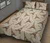 Eiffel Tower Pattern Print Bed Set Quilt-grizzshop