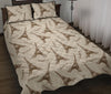 Eiffel Tower Pattern Print Bed Set Quilt-grizzshop