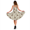 Eiffel Tower Pattern Print Dress-grizzshop