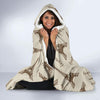 Eiffel Tower Pattern Print Hooded Blanket-grizzshop