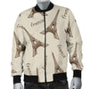 Eiffel Tower Pattern Print Men's Bomber Jacket-grizzshop