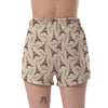 Eiffel Tower Pattern Print Women's Shorts-grizzshop