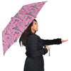 Eiffel Tower Print Pattern Automatic Foldable Umbrella-grizzshop