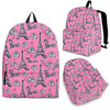 Eiffel Tower Print Pattern Backpack-grizzshop