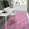 Eiffel Tower Print Pattern Floor Mat-grizzshop