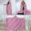 Eiffel Tower Print Pattern Hooded Blanket-grizzshop