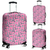 Eiffel Tower Print Pattern Luggage Cover Protector-grizzshop