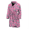 Eiffel Tower Print Pattern Men Long Robe-grizzshop