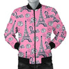 Eiffel Tower Print Pattern Men's Bomber Jacket-grizzshop