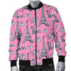 Eiffel Tower Print Pattern Men's Bomber Jacket-grizzshop