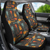 Electric Guitar Colorful Pattern Print Universal Fit Car Seat Cover-grizzshop