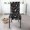 Electric Guitar Pattern Print Chair Cover-grizzshop