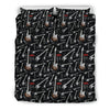 Electric Guitar Pattern Print Duvet Cover Bedding Set-grizzshop