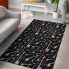 Electric Guitar Pattern Print Floor Mat-grizzshop