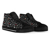 Electric Guitar Pattern Print Men Women's High Top Shoes-grizzshop