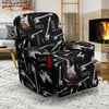 Electric Guitar Pattern Print Recliner Cover-grizzshop