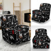 Electric Guitar Pattern Print Recliner Cover-grizzshop