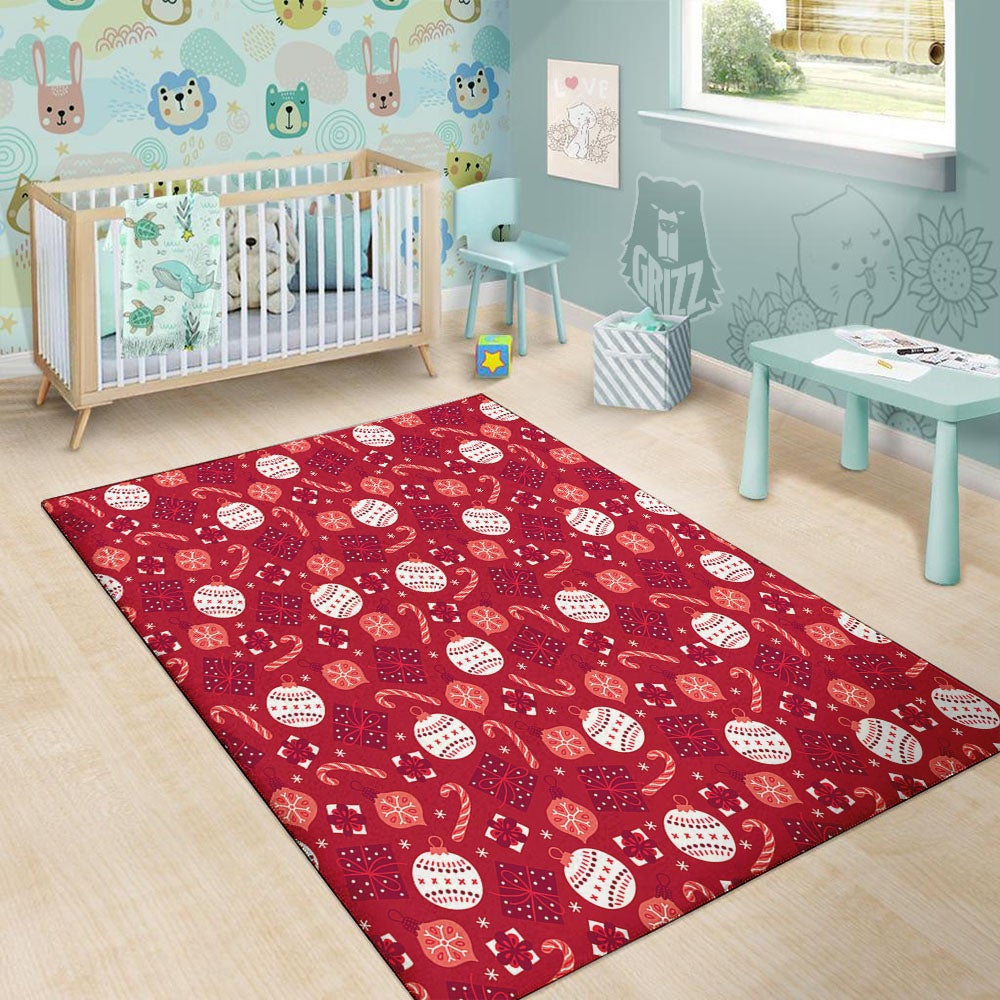 Elements Merry Christmas Print Pattern Floor Mat-grizzshop