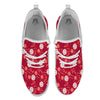 Elements Merry Christmas Print Pattern White Athletic Shoes-grizzshop