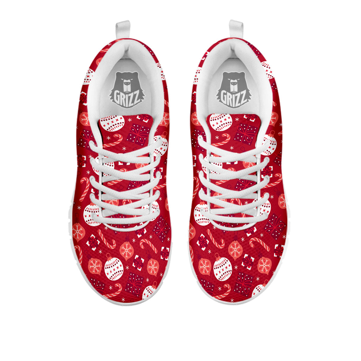 Elements Merry Christmas Print Pattern White Sneaker-grizzshop