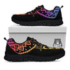 Elephant Black Rainbow Indian Print Black Sneaker-grizzshop