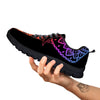 Elephant Black Rainbow Indian Print Black Sneaker-grizzshop