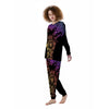 Elephant Black Rainbow Indian Print Women's Pajamas-grizzshop