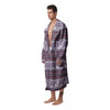 Elephant Indian Bohemian Print Pattern Men's Robe-grizzshop