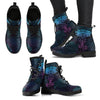 Elephant Lotus Mandala Women's Leather Boots-grizzshop