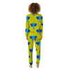 Elephant Mandala Blue Print Pattern Women's Pajamas-grizzshop