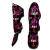 Elephant Tropical Purple Print Pattern Muay Thai Shin Guards-grizzshop