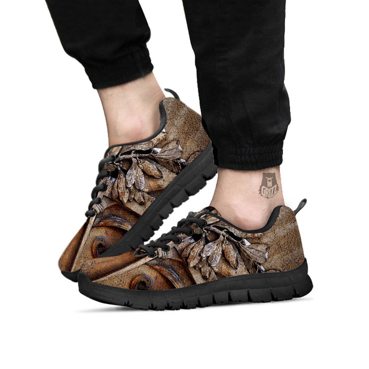 Emblem Freemasonry Print Black Sneaker-grizzshop