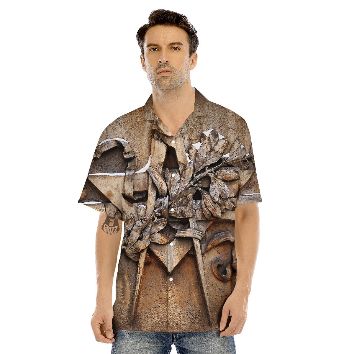 Emblem Freemasonry Print Men's Hawaiian Shirt-grizzshop