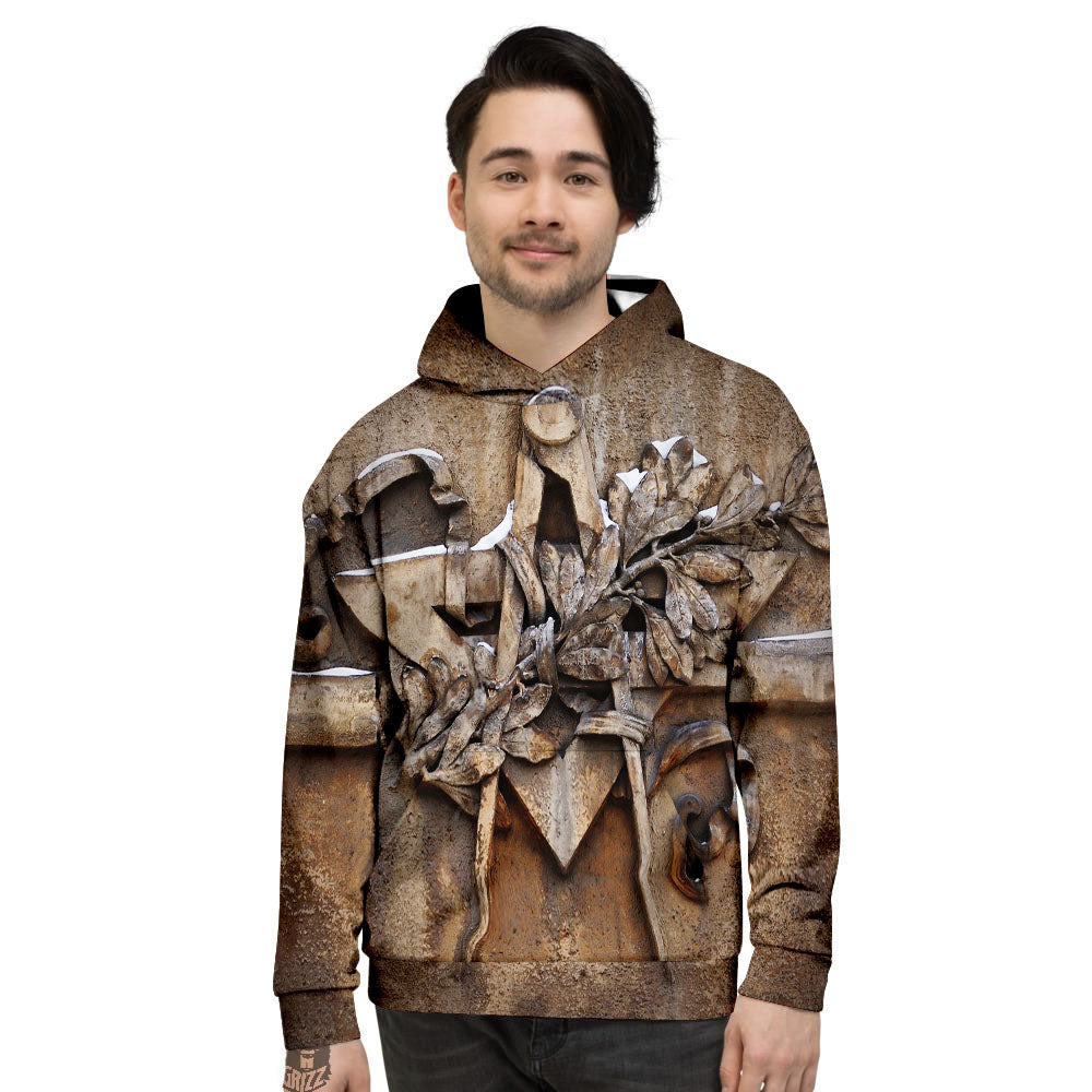 Emblem Freemasonry Print Men's Hoodie-grizzshop