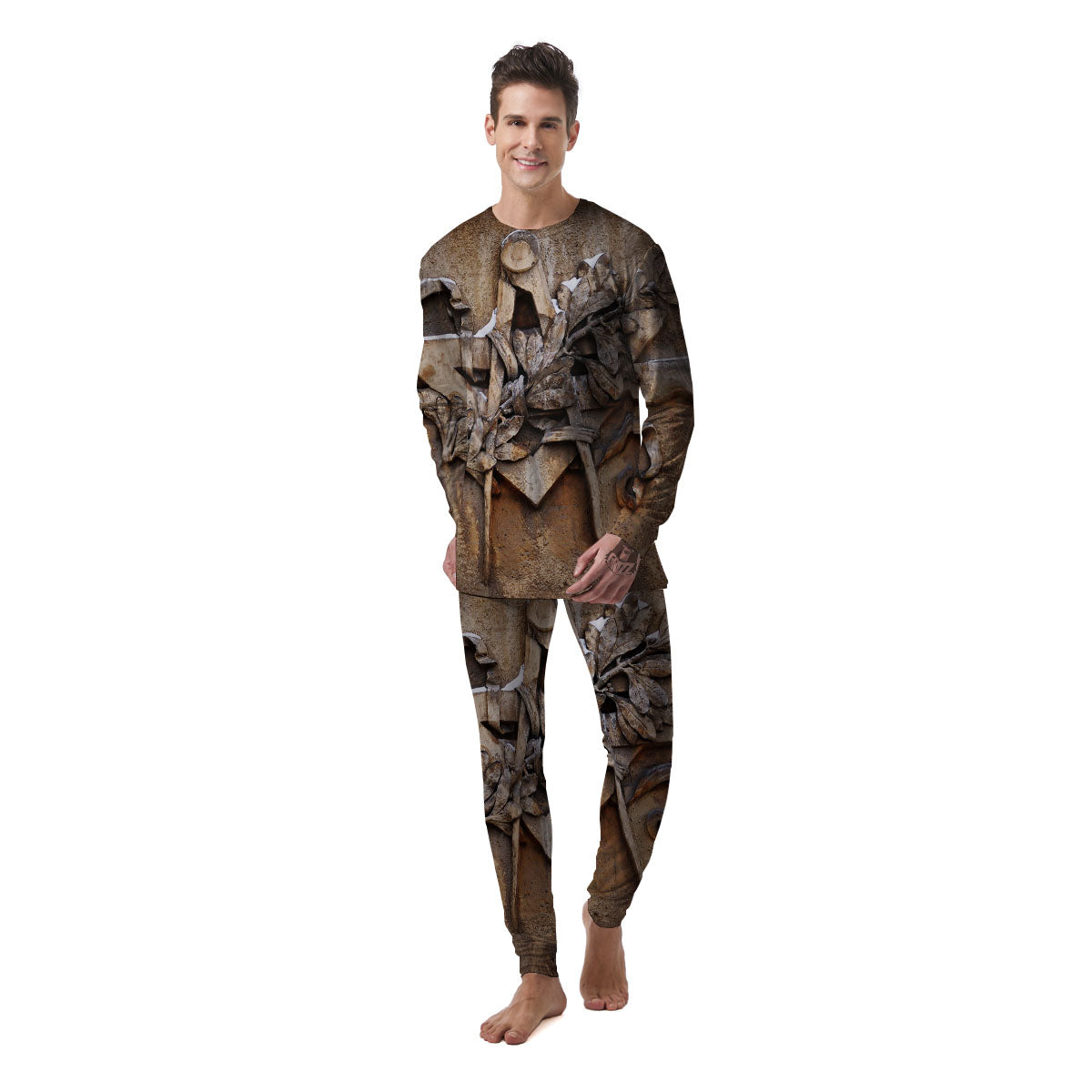Emblem Freemasonry Print Men's Pajamas-grizzshop