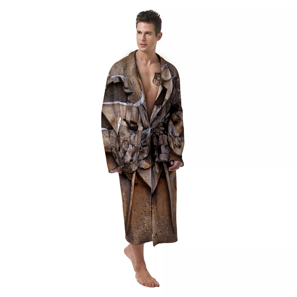 Emblem Freemasonry Print Men's Robe-grizzshop
