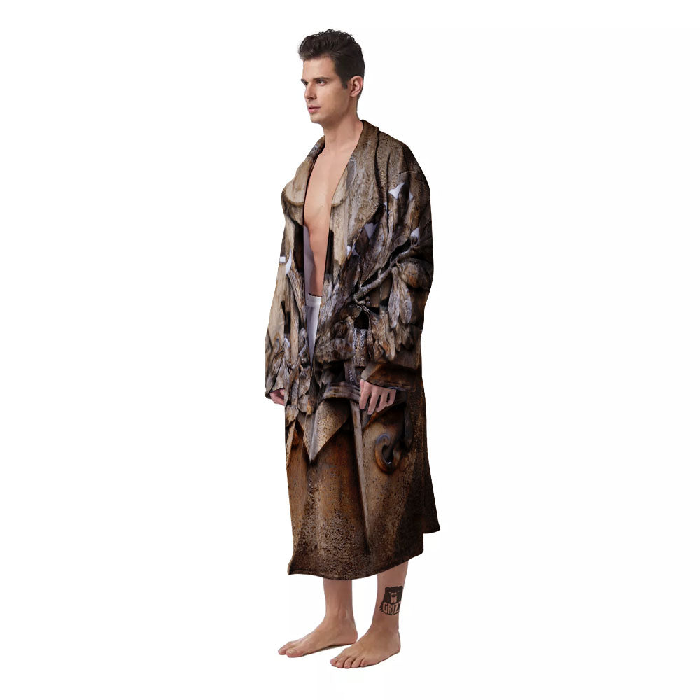 Emblem Freemasonry Print Men's Robe-grizzshop