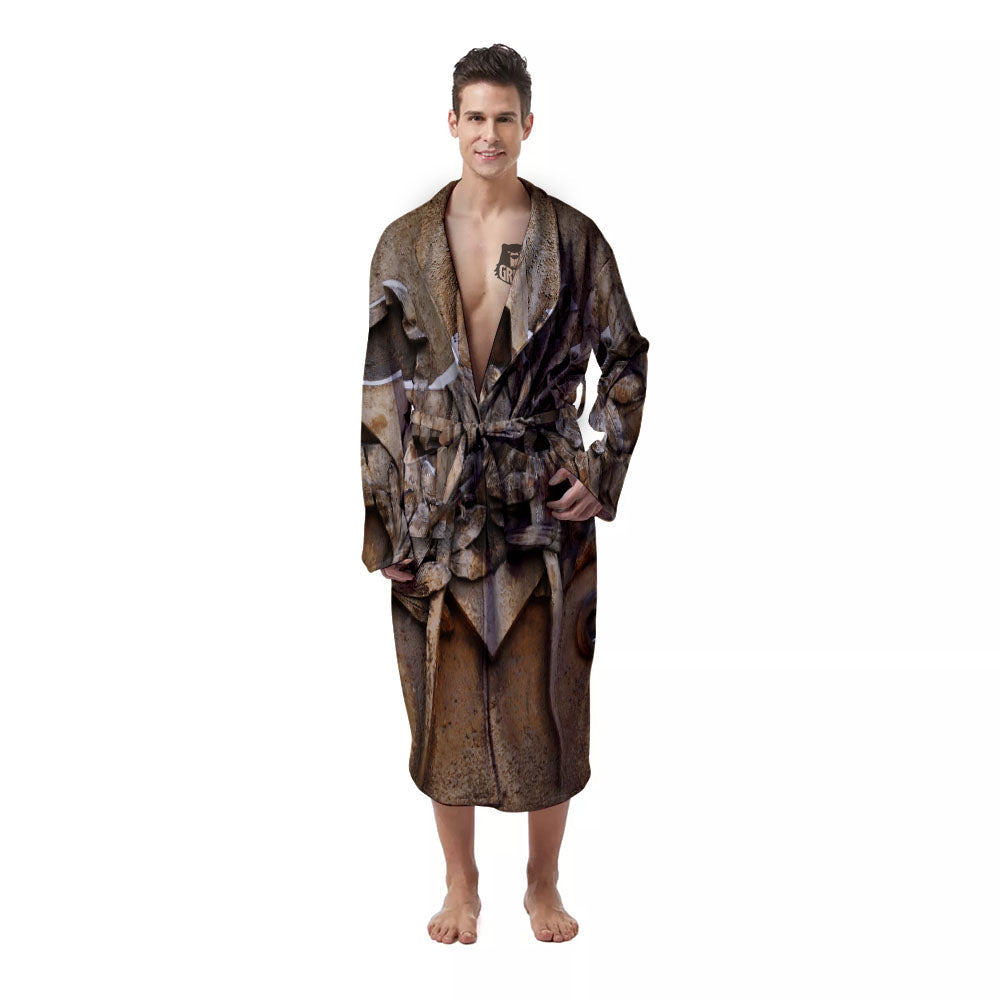 Emblem Freemasonry Print Men's Robe-grizzshop