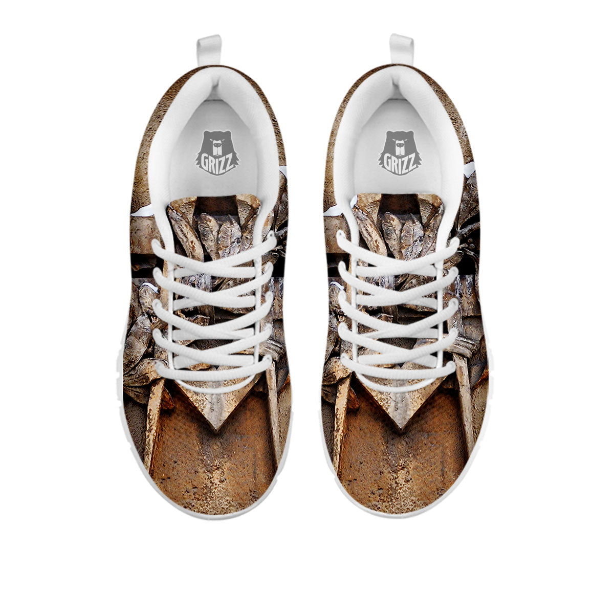 Emblem Freemasonry Print White Sneaker-grizzshop