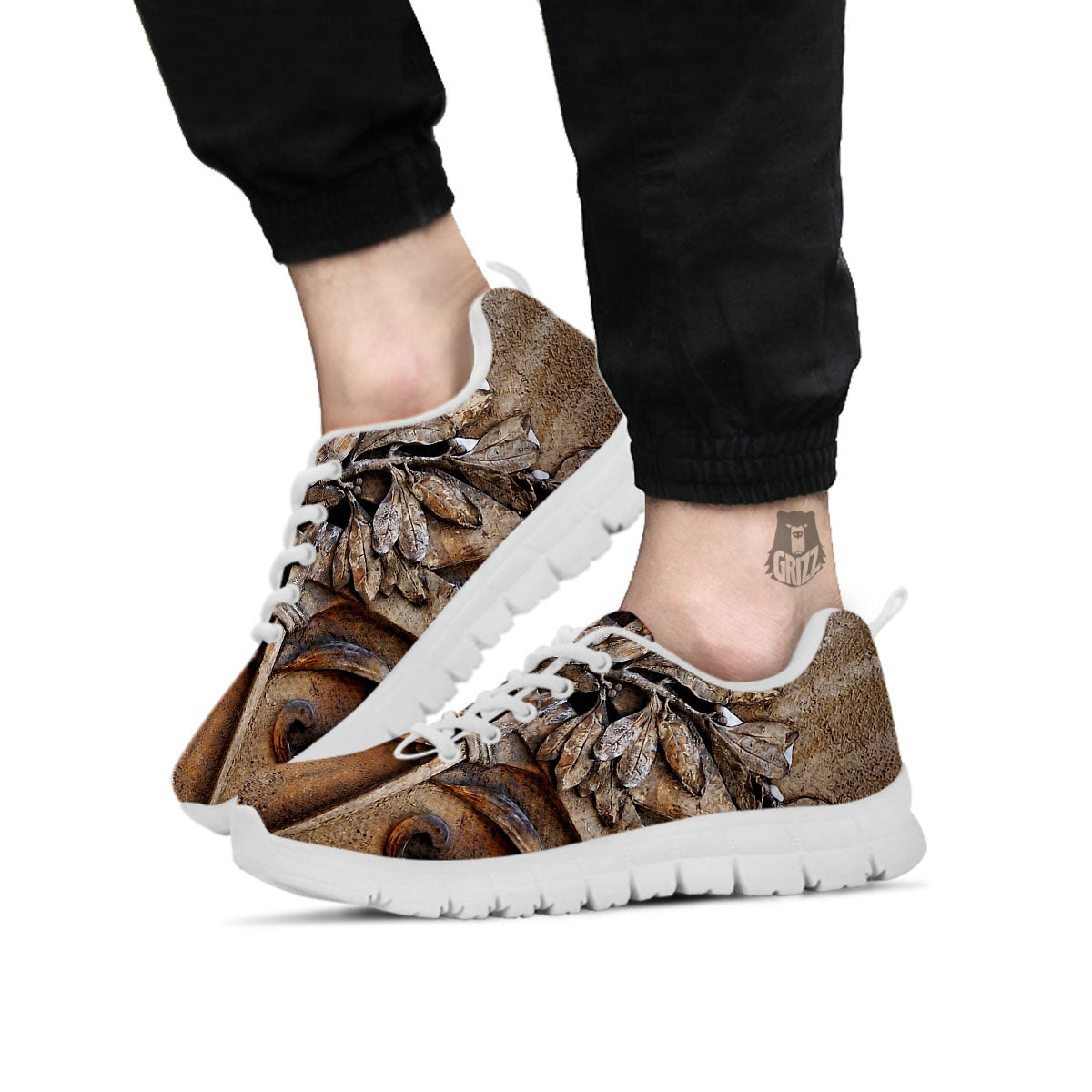 Emblem Freemasonry Print White Sneaker-grizzshop