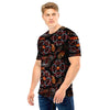 Embroidery Japanese Dragon Print Men T Shirt-grizzshop