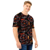 Embroidery Japanese Dragon Print Men T Shirt-grizzshop