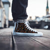 Embroidery Japanese Dragon Print Men's High Top Shoes-grizzshop