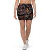 Embroidery Japanese Dragon Print Mini Skirt-grizzshop